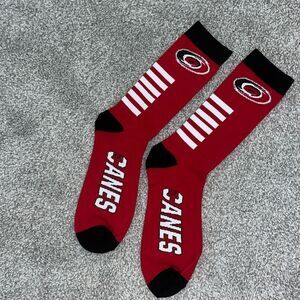 New Red kids youth Carolina hurricanes hockey socks